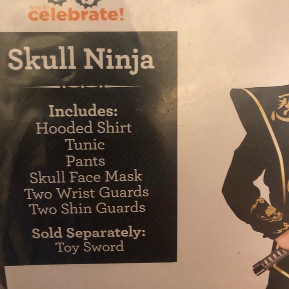 Boys skull ninja costume - Picture 2 of 3